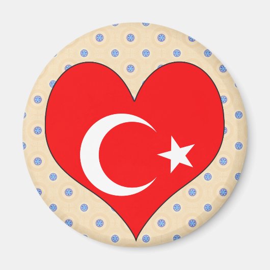 I Liebe Türkei Magnet (Vorne)