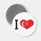 I Liebe Türkei Magnet (Vorderseite/Rückseite)