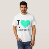 I Liebe Türkis T-Shirt (Vorne ganz)