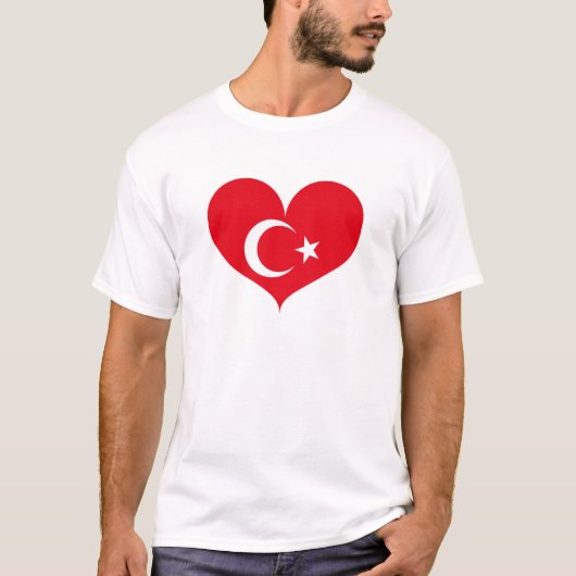I Liebe Turkiye Flag T-Shirt (Vorderseite)