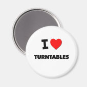 I LIEBE TURNTABLE MAGNET (Vorderseite/Rückseite)