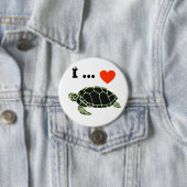 I Liebe Turtles Button (Beispiel)