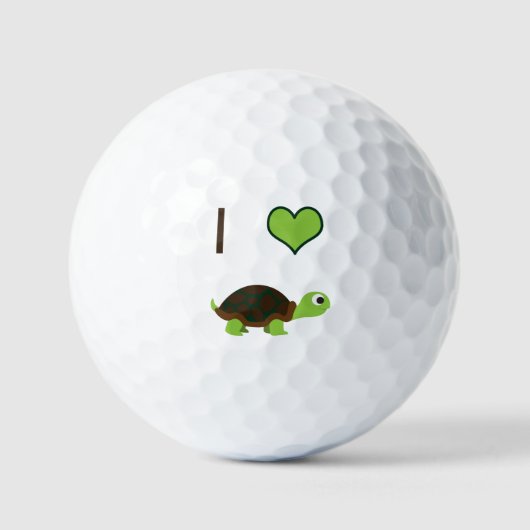 I Liebe Turtles Golfball (Vorderseite)