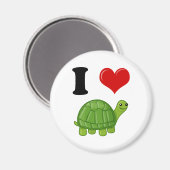 I Liebe Turtles Magnet (Vorderseite/Rückseite)