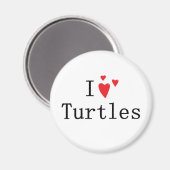 I Liebe Turtles Magnet (Vorderseite/Rückseite)