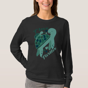 I Liebe Turtles Niedlich Turtle Tortoises Rettete T-Shirt