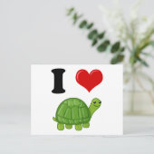 I Liebe Turtles Postkarte (Stehend Vorderseite)