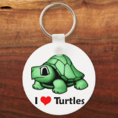 I Liebe Turtles Schlüsselanhänger (Vorderseite)