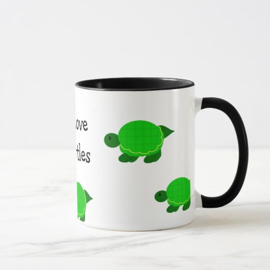 I Liebe Turtles Tasse (Rechts)