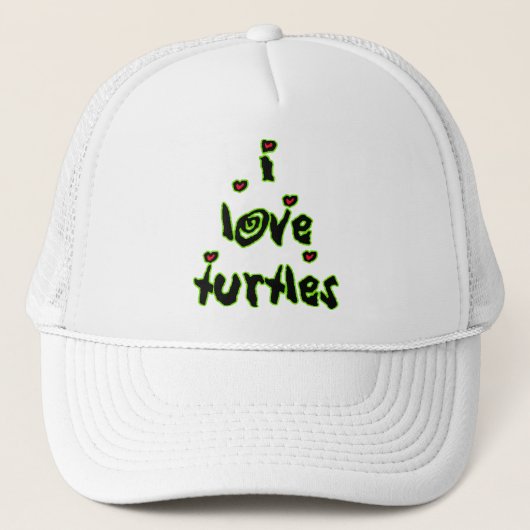 I Liebe Turtles Truckerkappe (Vorderseite)