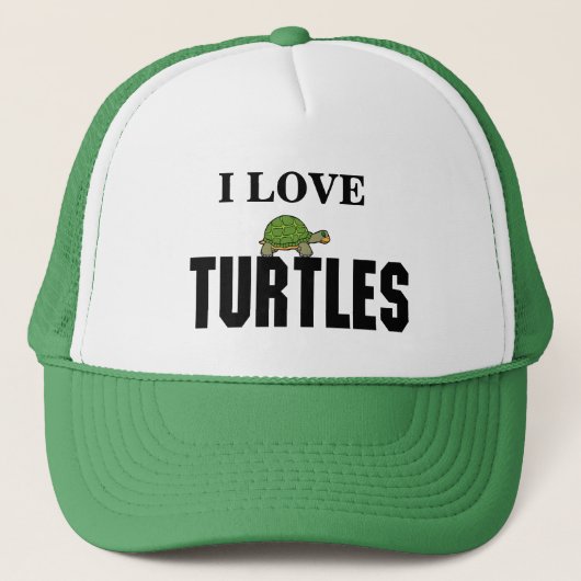 I Liebe Turtles Truckerkappe (Vorderseite)