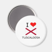 I Liebe TUSCALOSA Alabama Magnet (Vorderseite/Rückseite)