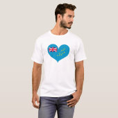 I Liebe Tuvalu Flag T-Shirt (Vorne ganz)