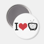I LIEBE TV MAGNET (Vorderseite/Rückseite)
