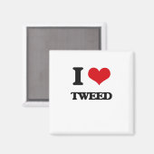 I Liebe Tweed Magnet (Vorderseite/Rückseite)