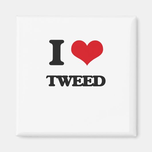 I Liebe Tweed Magnet (Vorne)