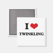 I Liebe Twinkling Magnet (Vorderseite/Rückseite)