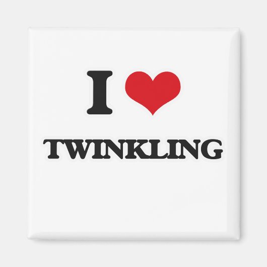 I Liebe Twinkling Magnet (Vorne)