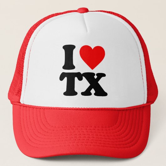 I LIEBE TX TRUCKERKAPPE (Vorderseite)