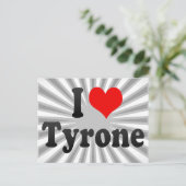 I Liebe Tyrone Postkarte (Stehend Vorderseite)