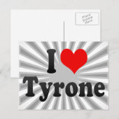 I Liebe Tyrone Postkarte (Vorne/Hinten)