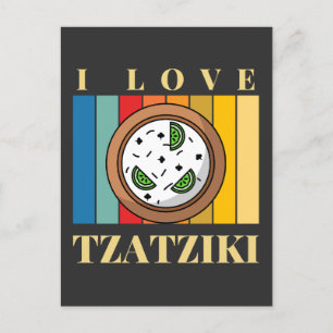 i Liebe tzatziki griechisch Essen Griechenland And Postkarte
