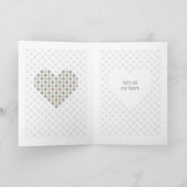 I Liebe U 2 Stücke Gruß-Karten- Karte (Innenseite)