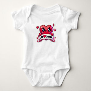 I Liebe U Baby Strampler