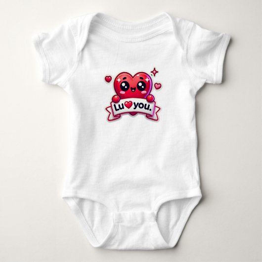 I Liebe U Baby Strampler (Vorderseite)