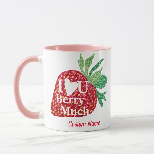 I Liebe U Berry viel benutzerdefinierte Tasse, per Tasse (Links)