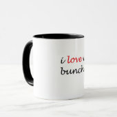 I LIEBE U BUNCHES TASSE (Vorderseite Links)