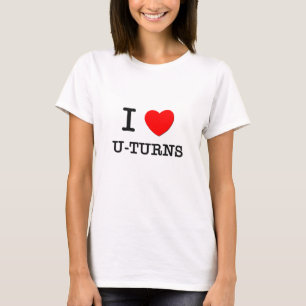 I Liebe U-Drehungen T-Shirt