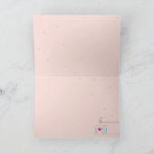 "I Liebe U", durch Glasware geschrieben - leere Ka Karte (Innenseite)