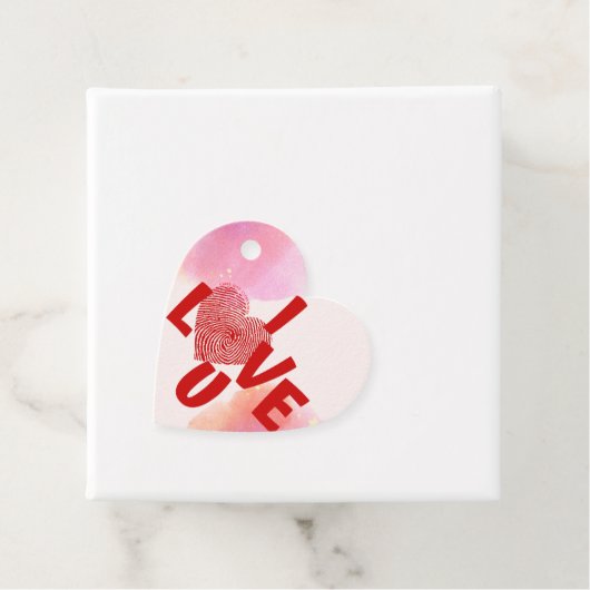 i LIEBE u Geschenkanhänger (Beispiel)