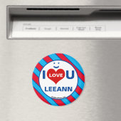 I Liebe U LEEANN Lächeln Spaß Magnet (In Situ (Geschirrspüler))