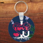 I LIEBE U MIT ROOTS I Schlüsselanhänger (Vorderseite)