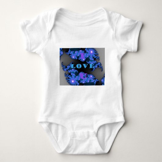 I Liebe U.png Baby Strampler (Vorderseite)