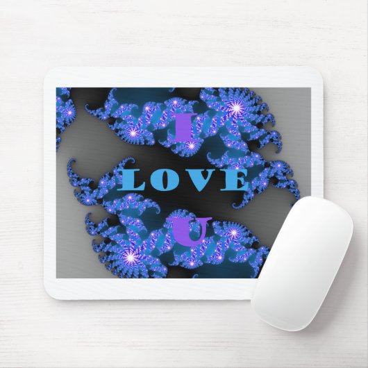 I Liebe U.png Mousepad (Mit Mouse)