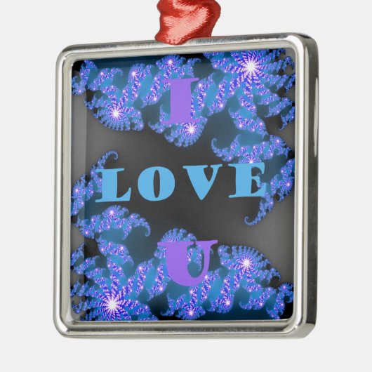 I Liebe U.png Silbernes Ornament (Links)