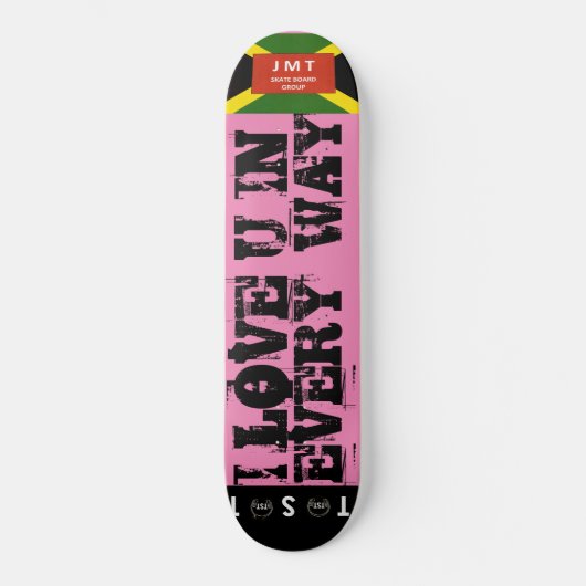 I LIEBE U Skateboard (Vorderseite)