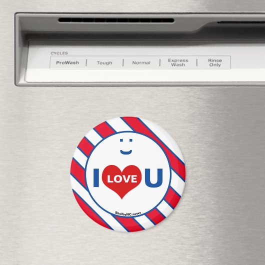 I Liebe U Smile Fun Magnet (In Situ (Geschirrspüler))