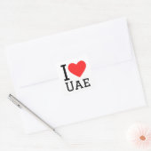 I Liebe uae Quadratischer Aufkleber (Umschlag)