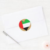 I Liebe Uae Runder Aufkleber (Umschlag)