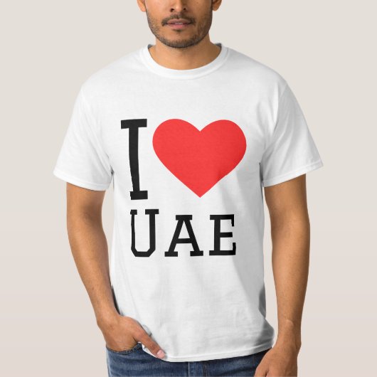 I Liebe uae T-Shirt (Vorderseite)