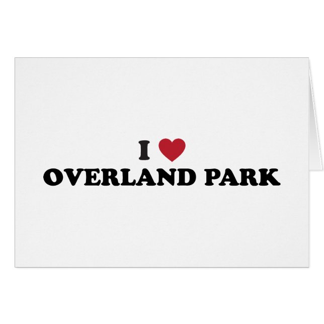 I Liebe-Überlandpark Kansas (Vorderseite (Horizontal))