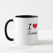 I Liebe-Überprüfung Tasse (Links)