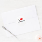 I Liebe Überzeugung Runder Aufkleber (Umschlag)