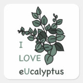 I LIEBE Ucalyptus Sticker (Vorderseite)