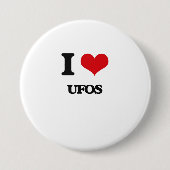 I Liebe Ufos Button (Vorderseite)