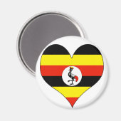I Liebe Uganda Magnet (Vorderseite/Rückseite)